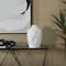 CosmoLiving by Cosmopolitan White Ceramic Faceted Vase 9" x 9" x 14"